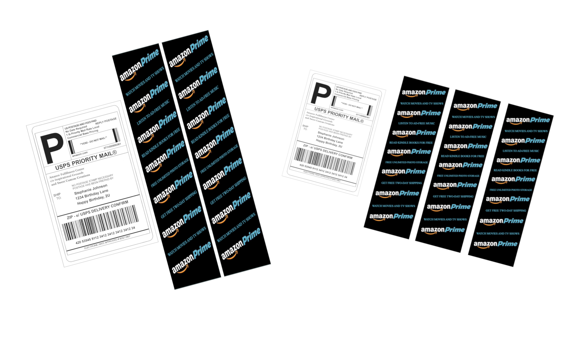 Amazon Prime Label Edible Image Frosting Sheet Cake (3 sizes) Sweet