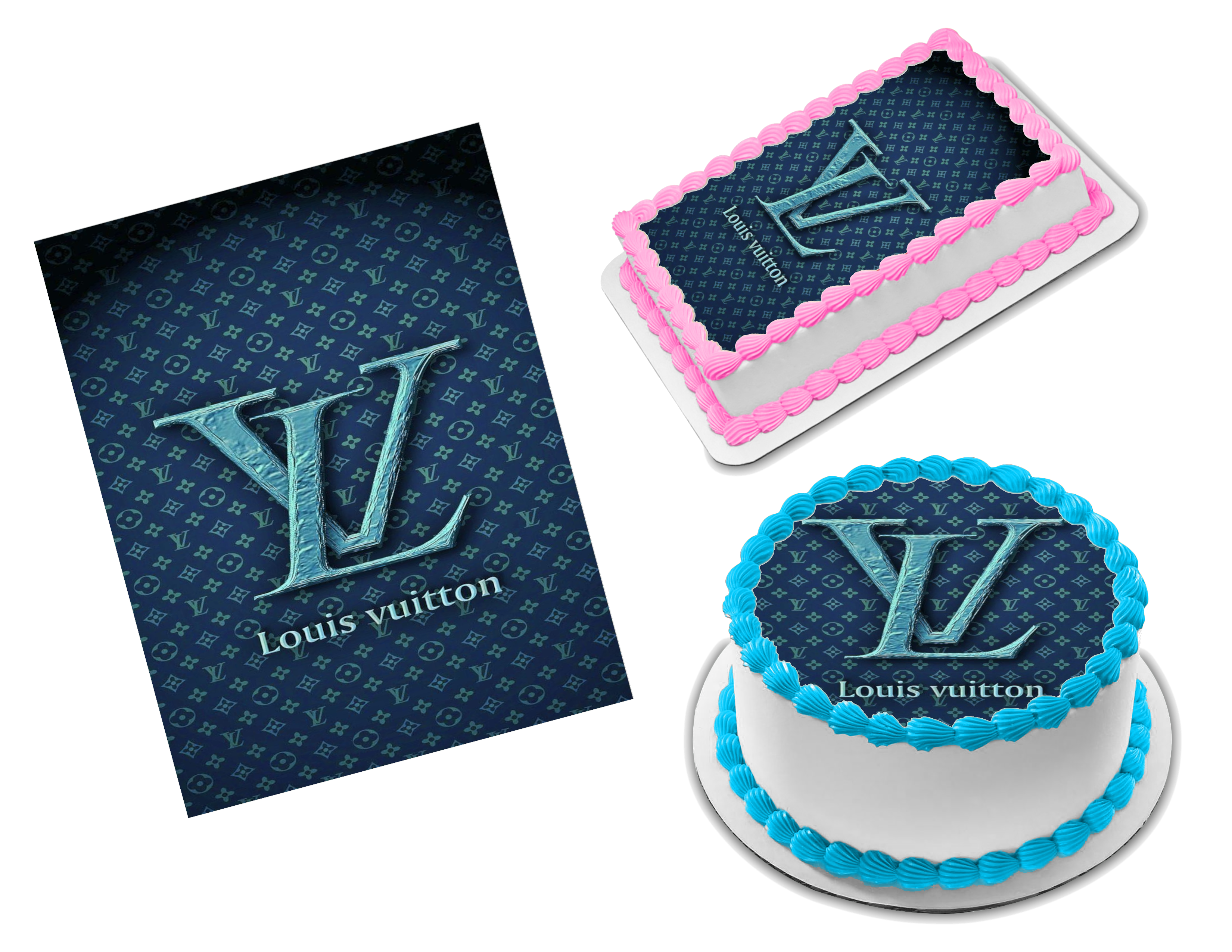 Louis Vuitton Camo Edible Image Frosting Sheet #16 (70+ sizes