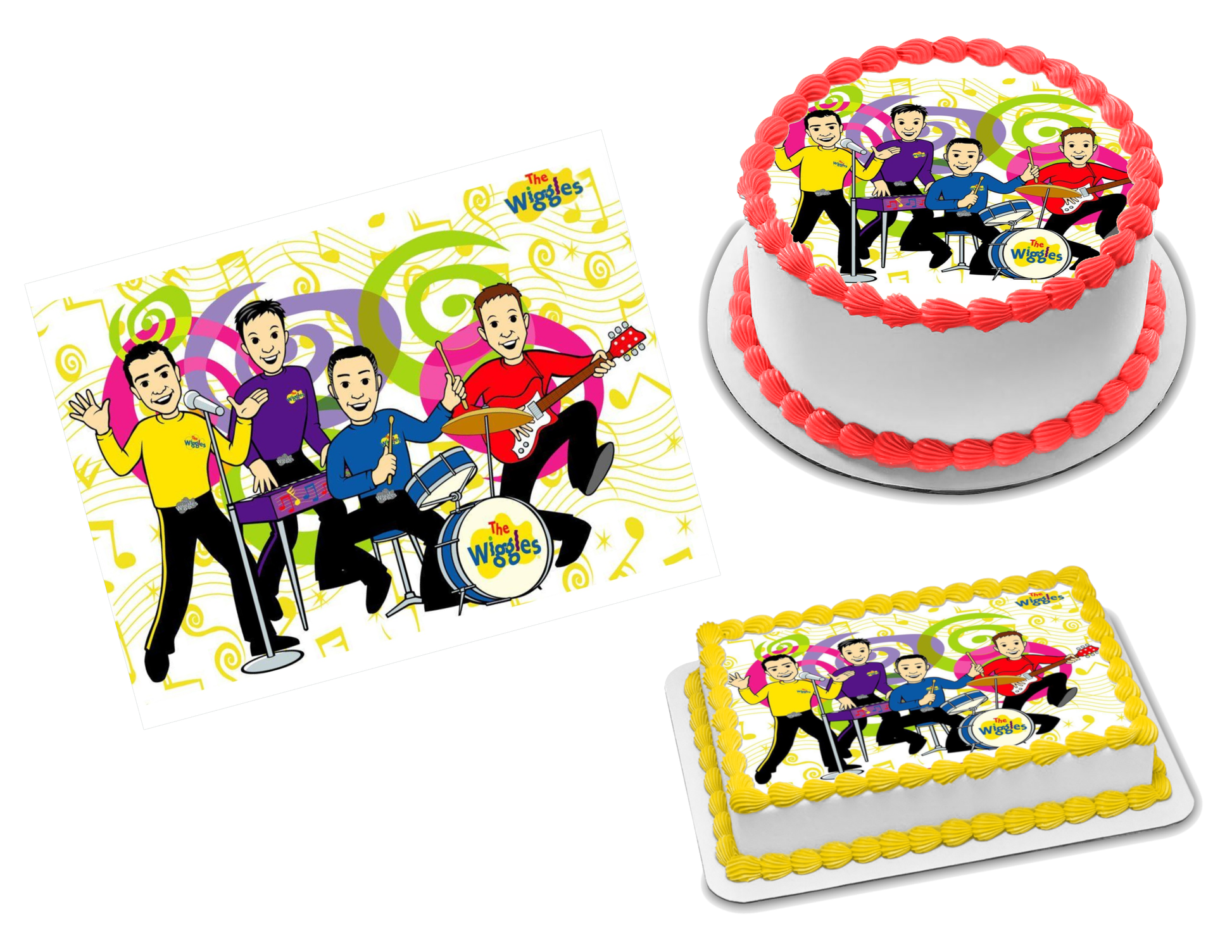 The Wiggles Edible Image Frosting Sheet #4 (70+ sizes)