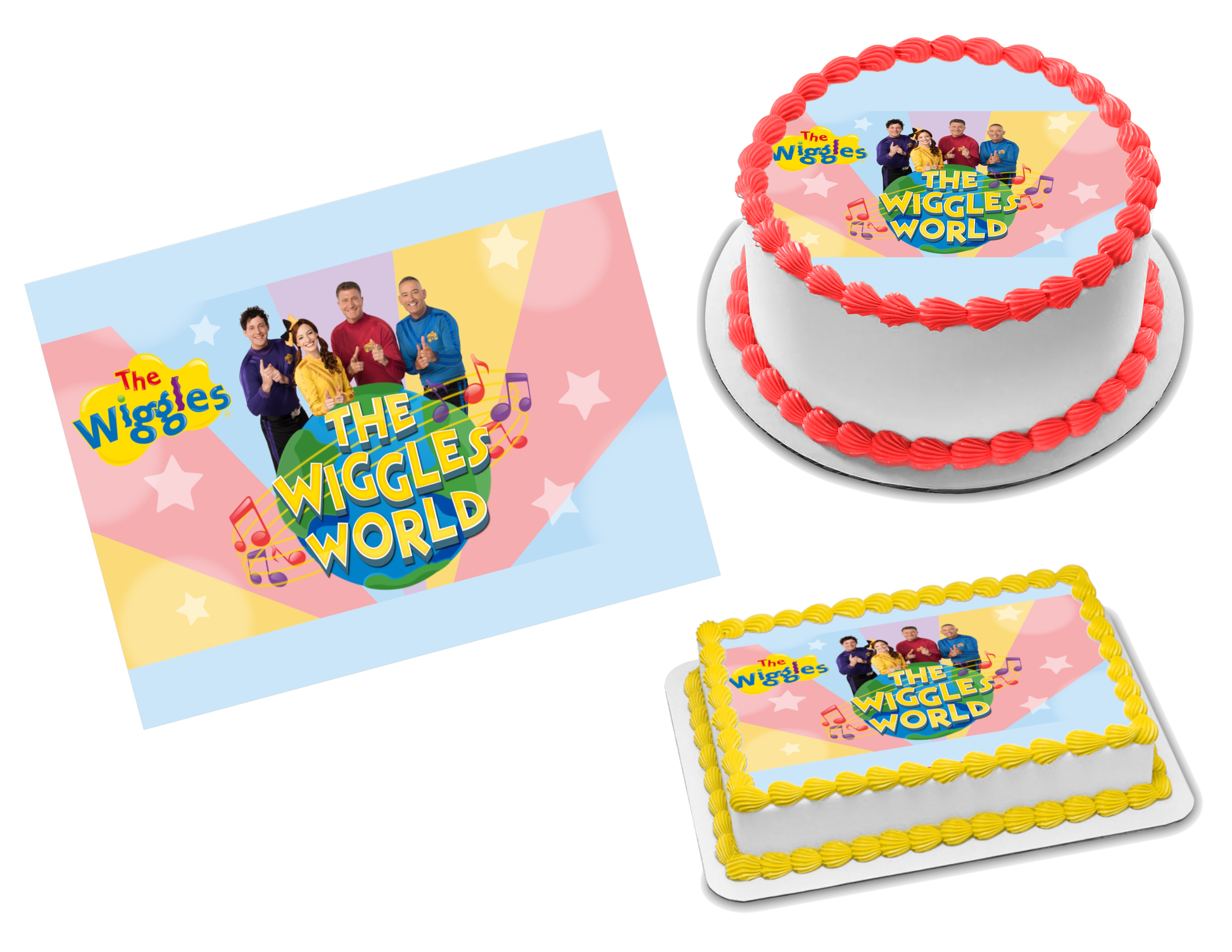 The Wiggles Edible Image Frosting Sheet #7 (70+ sizes)