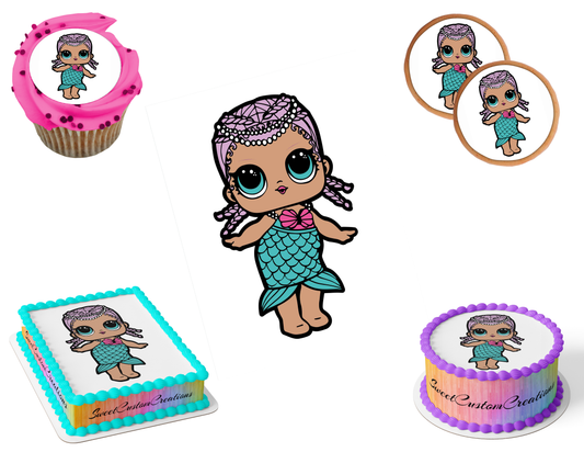 LOL Surprise Dolls Edible Image Frosting Sheet #10 (80+ sizes)