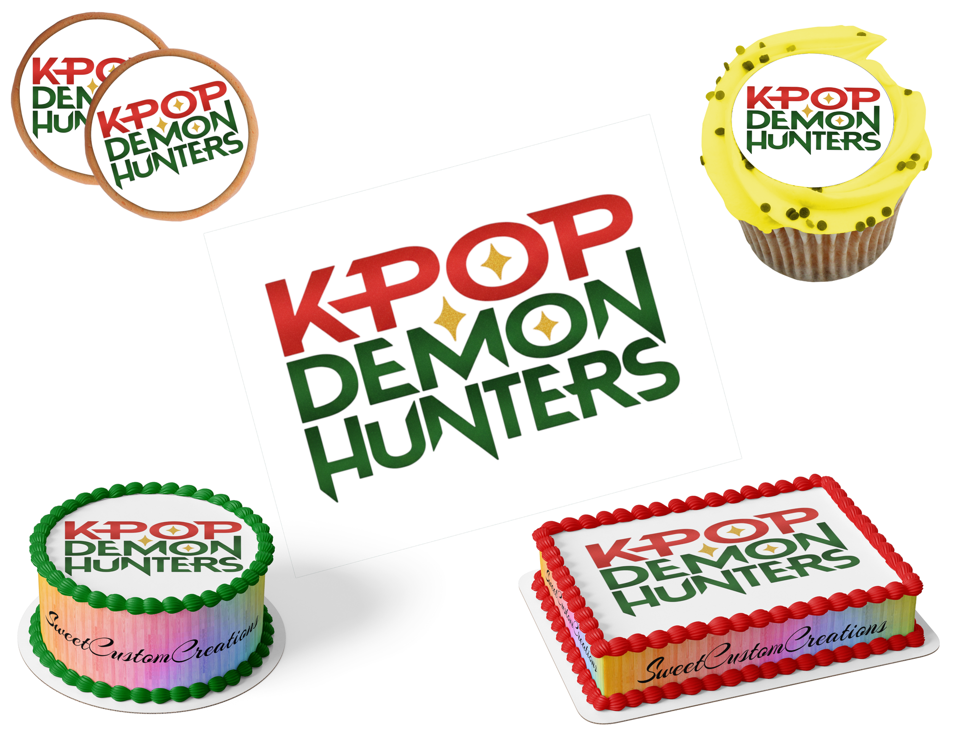 K-Pop Demon Hunters Edible Image Frosting Sheet #100 (80+ sizes)
