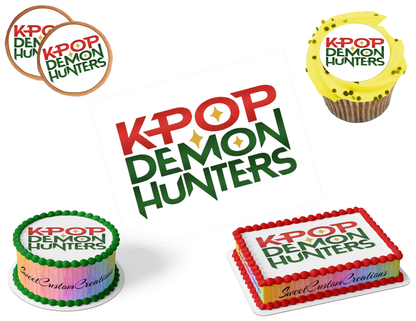 K-Pop Demon Hunters Edible Image Frosting Sheet #100 (80+ sizes)