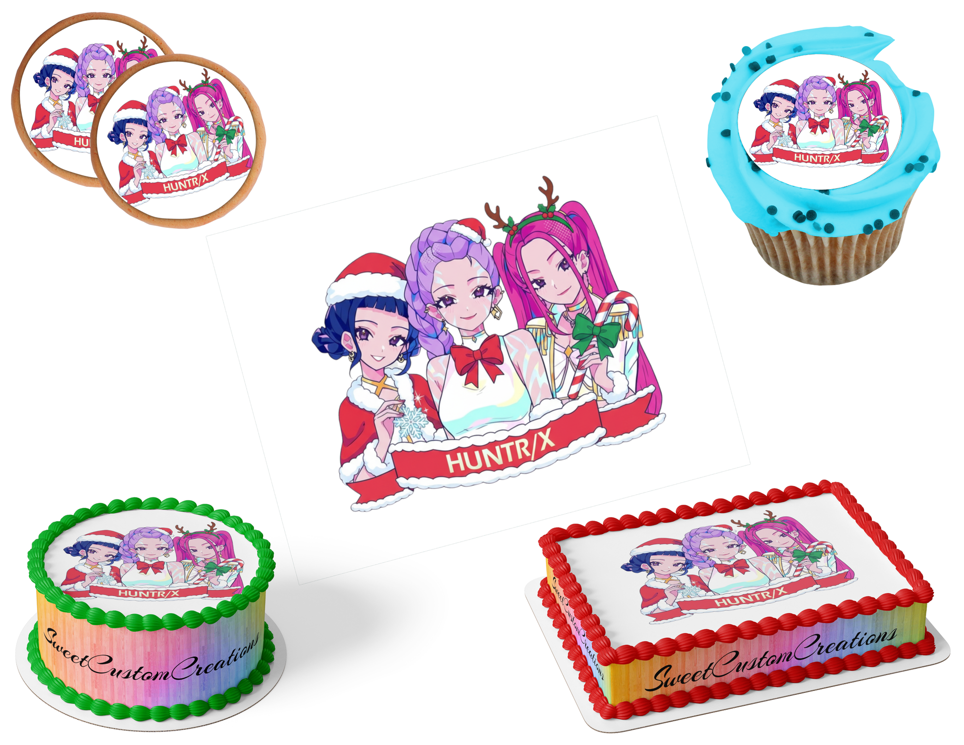 K-Pop Demon Hunters Edible Image Frosting Sheet #104 (80+ sizes)