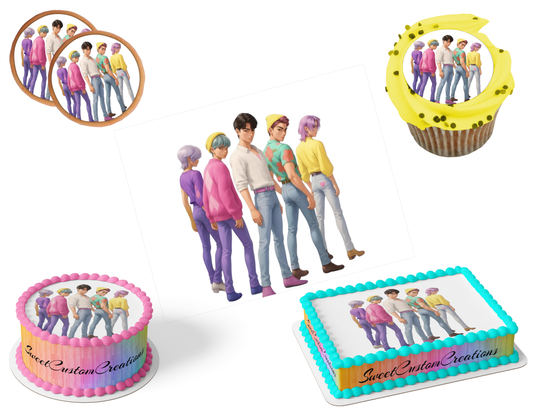 K-Pop Demon Hunters Edible Image Frosting Sheet #106 (80+ sizes)