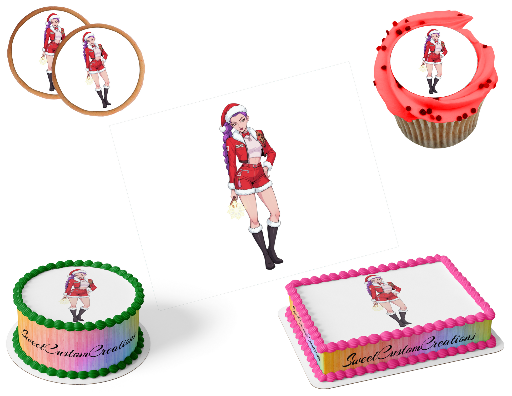 K-Pop Demon Hunters Edible Image Frosting Sheet #108 (80+ sizes)