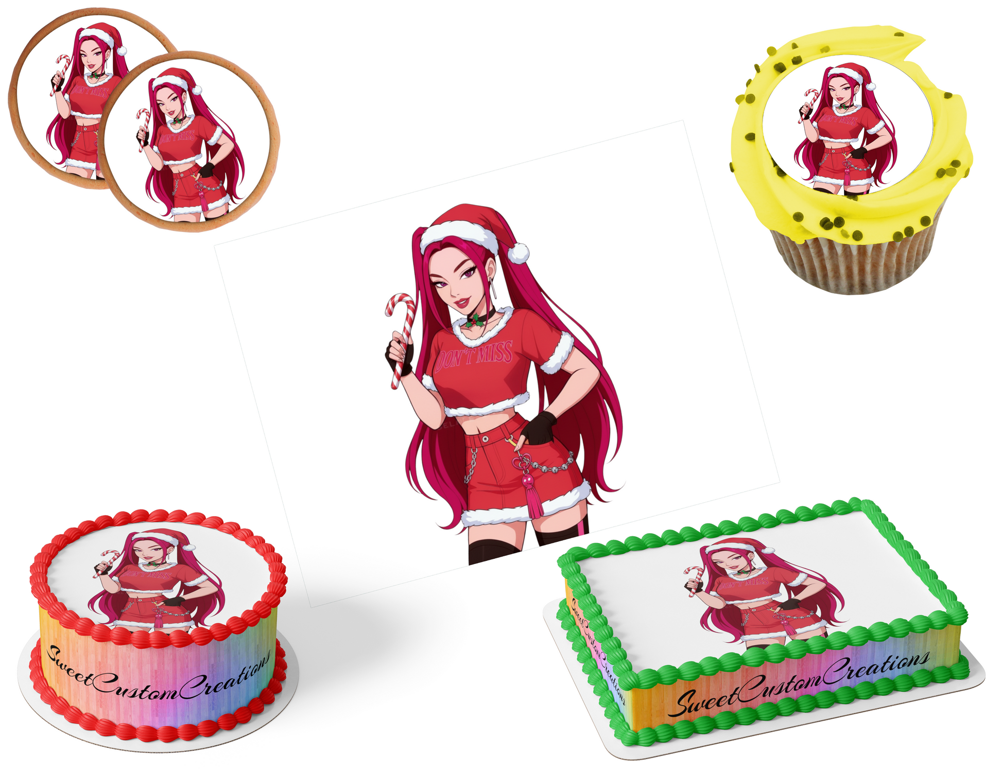 K-Pop Demon Hunters Edible Image Frosting Sheet #109 (80+ sizes)