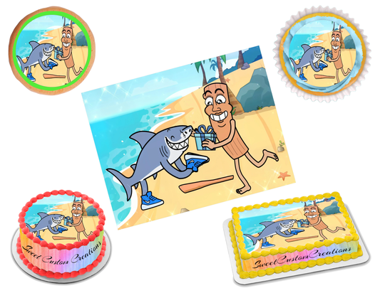 Italian Cartoon Brainrot Edible Image Frosting Sheet #10 (80+ sizes)