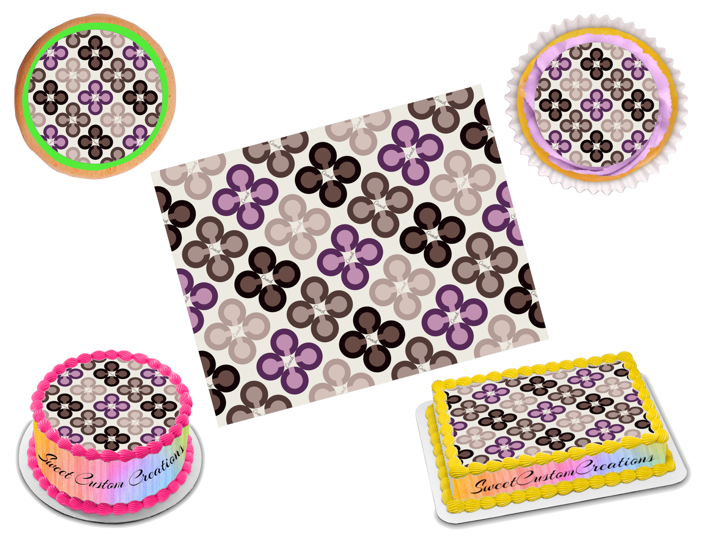 Coach Edible Image Frosting Sheet #10 (80+ sizes)