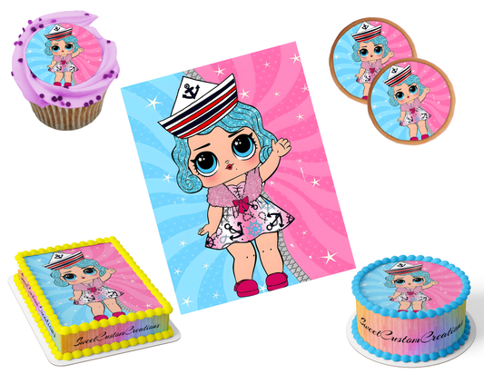 LOL Surprise Dolls Edible Image Frosting Sheet #11 (80+ sizes)