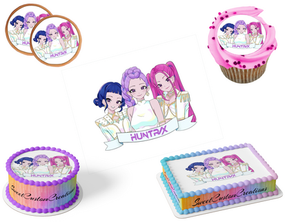 K-Pop Demon Hunters Edible Image Frosting Sheet #111 (80+ sizes)