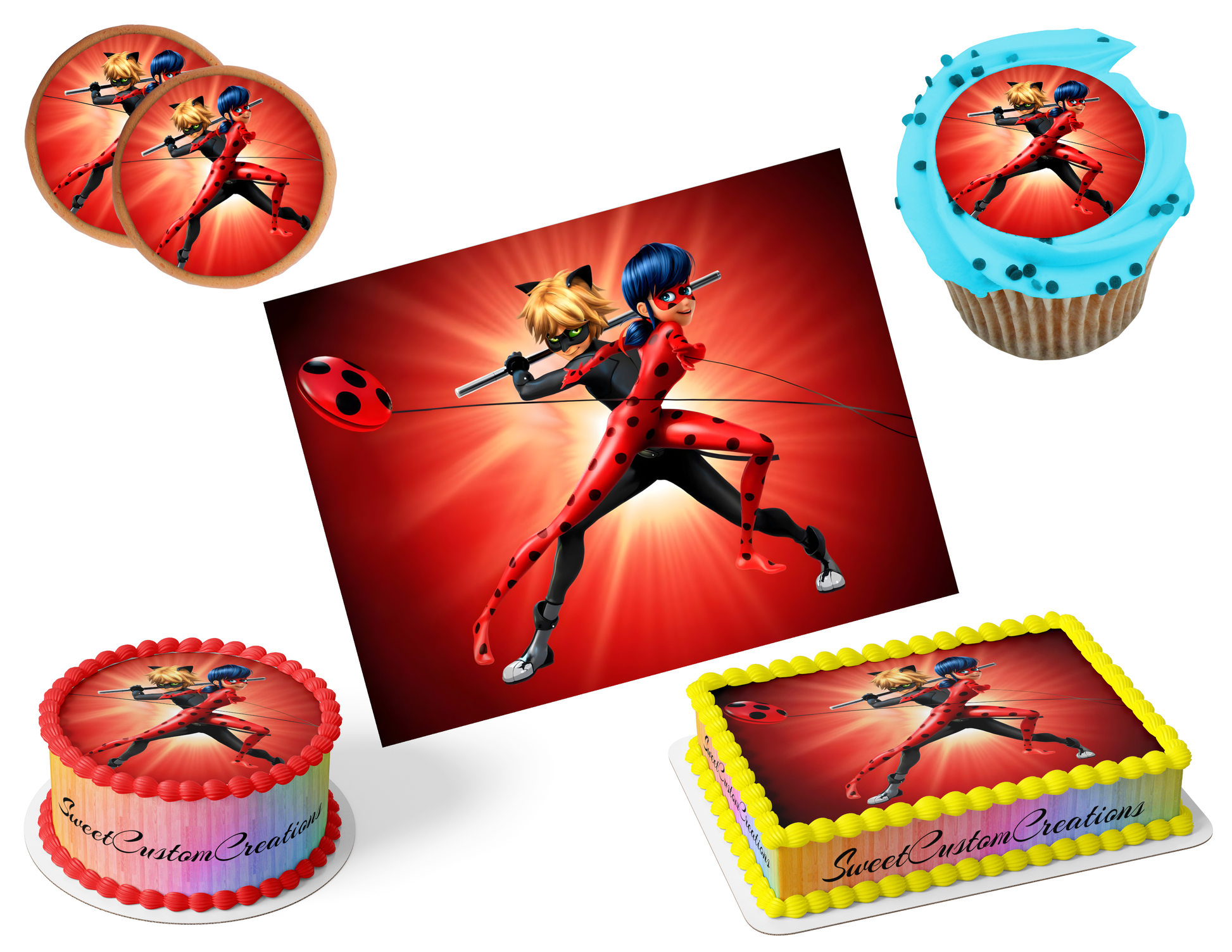 Miraculous Edible Image Frosting Sheet #11 (80+ sizes)