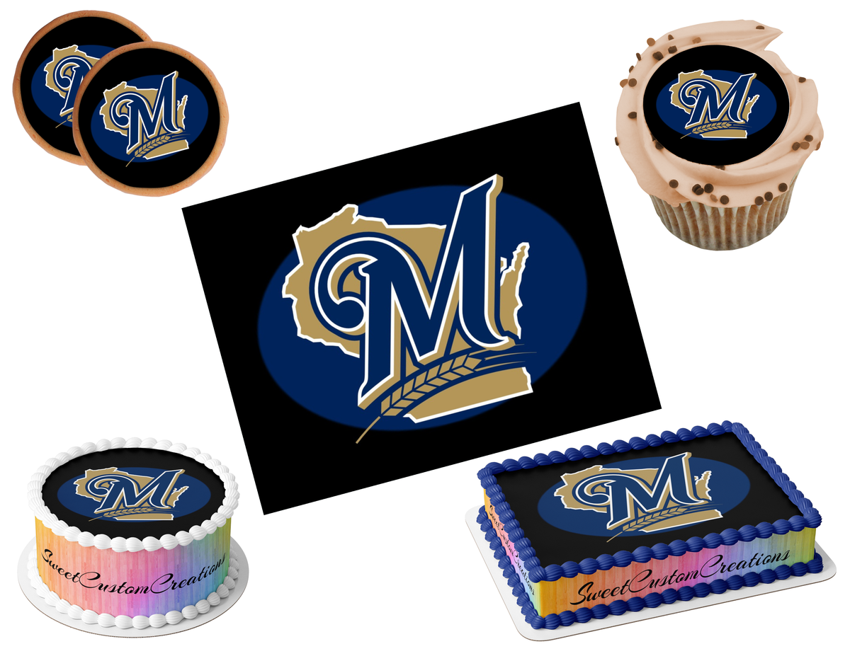 Milwaukee Brewers Edible Image Frosting Sheet #11 (80+ sizes)