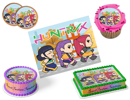 K-Pop Demon Hunters Edible Image Frosting Sheet #11 (80+ sizes)