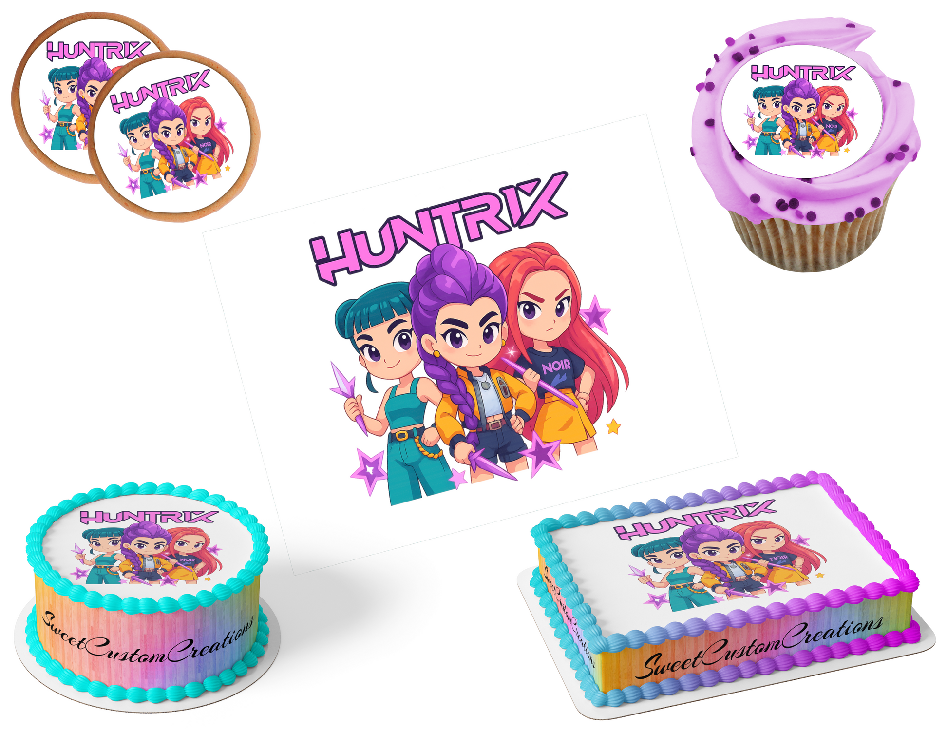 K-Pop Demon Hunters Edible Image Frosting Sheet #120 (80+ sizes)