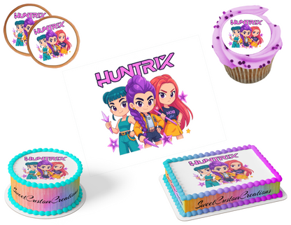 K-Pop Demon Hunters Edible Image Frosting Sheet #120 (80+ sizes)