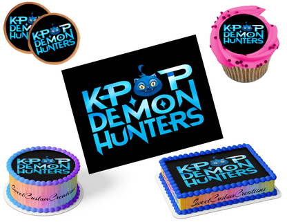 K-Pop Demon Hunters Edible Image Frosting Sheet #129 (80+ sizes)