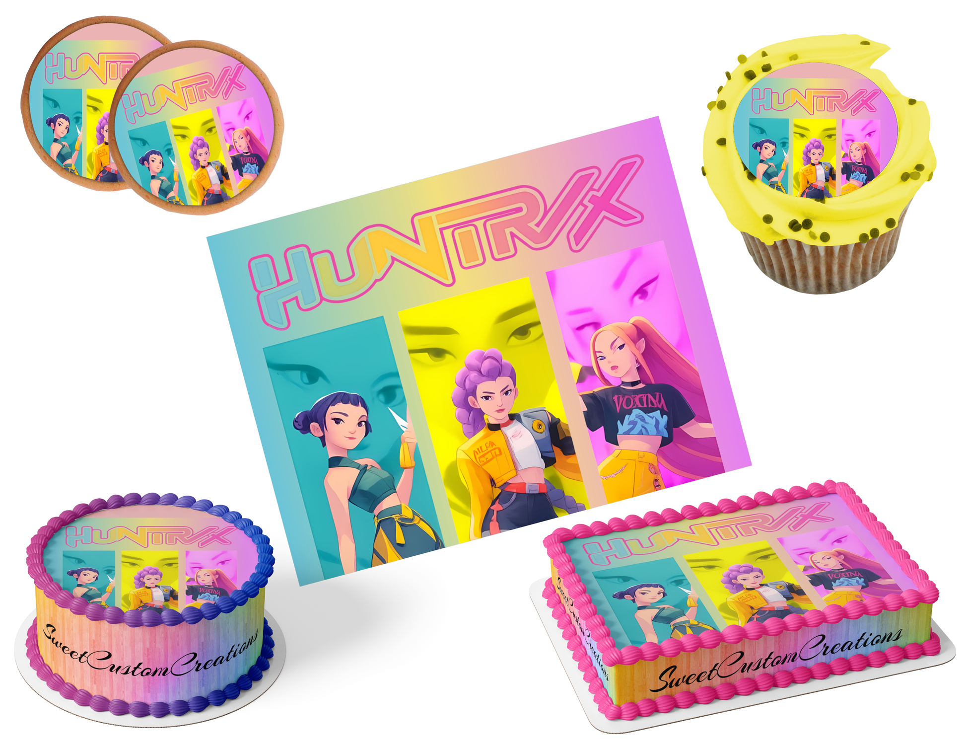 K-Pop Demon Hunters Edible Image Frosting Sheet #12 (80+ sizes)