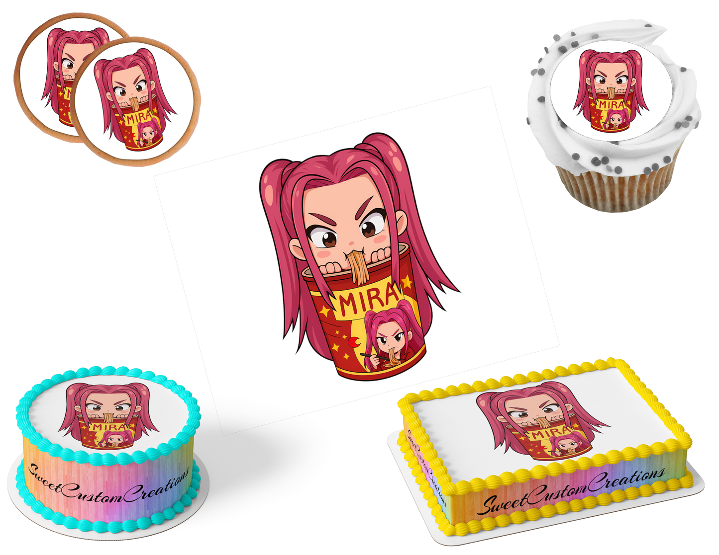 K-Pop Demon Hunters Edible Image Frosting Sheet #130 (80+ sizes)