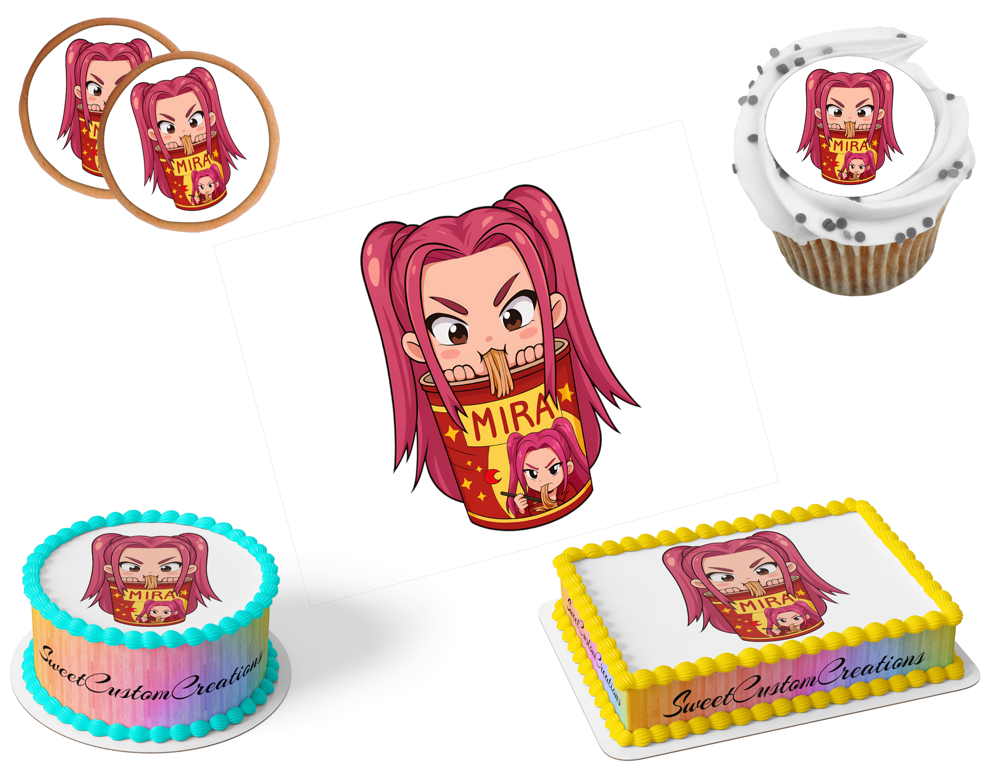 K-Pop Demon Hunters Edible Image Frosting Sheet #130 (80+ sizes)