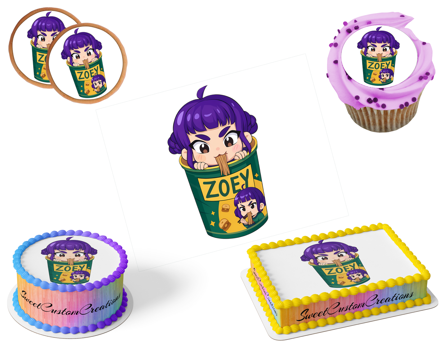 K-Pop Demon Hunters Edible Image Frosting Sheet #132 (80+ sizes)