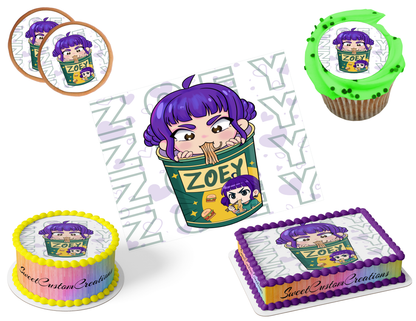 K-Pop Demon Hunters Edible Image Frosting Sheet #135 (80+ sizes)