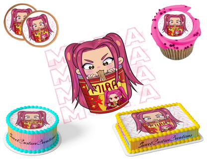 K-Pop Demon Hunters Edible Image Frosting Sheet #136 (80+ sizes)