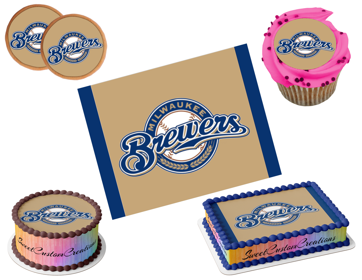 Milwaukee Brewers Edible Image Frosting Sheet #13 (80+ sizes)