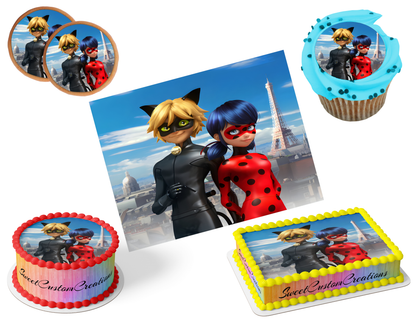 Miraculous Edible Image Frosting Sheet #13 (80+ sizes)