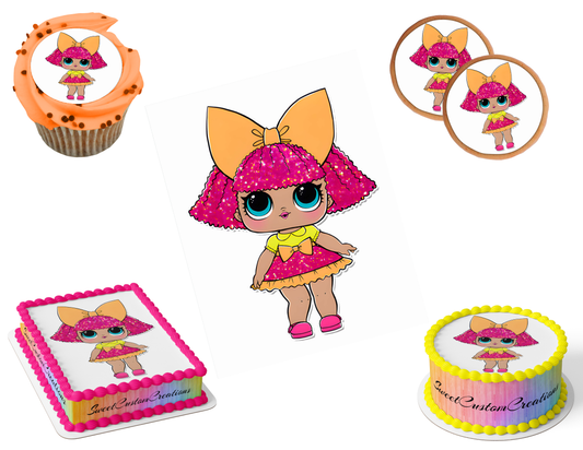 LOL Surprise Dolls Edible Image Frosting Sheet #14 (80+ sizes)