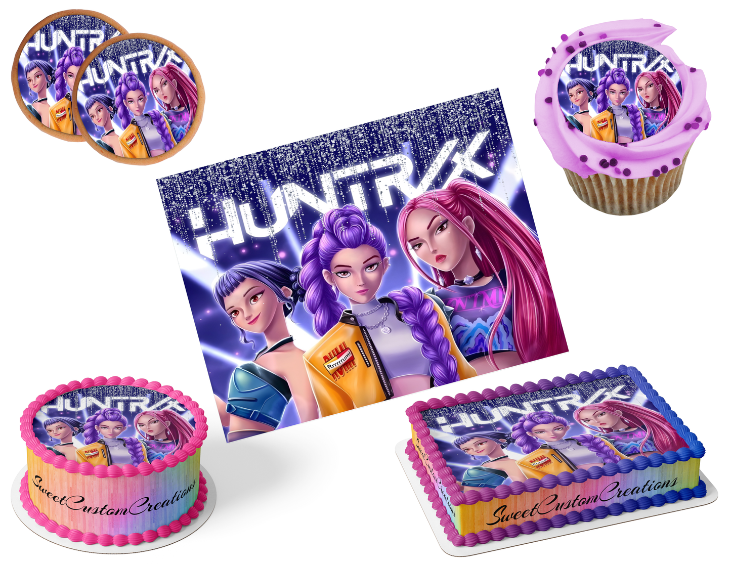 K-Pop Demon Hunters Edible Image Frosting Sheet #140 (80+ sizes)