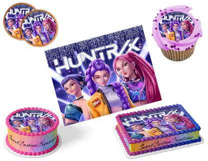 K-Pop Demon Hunters Edible Image Frosting Sheet #140 (80+ sizes)