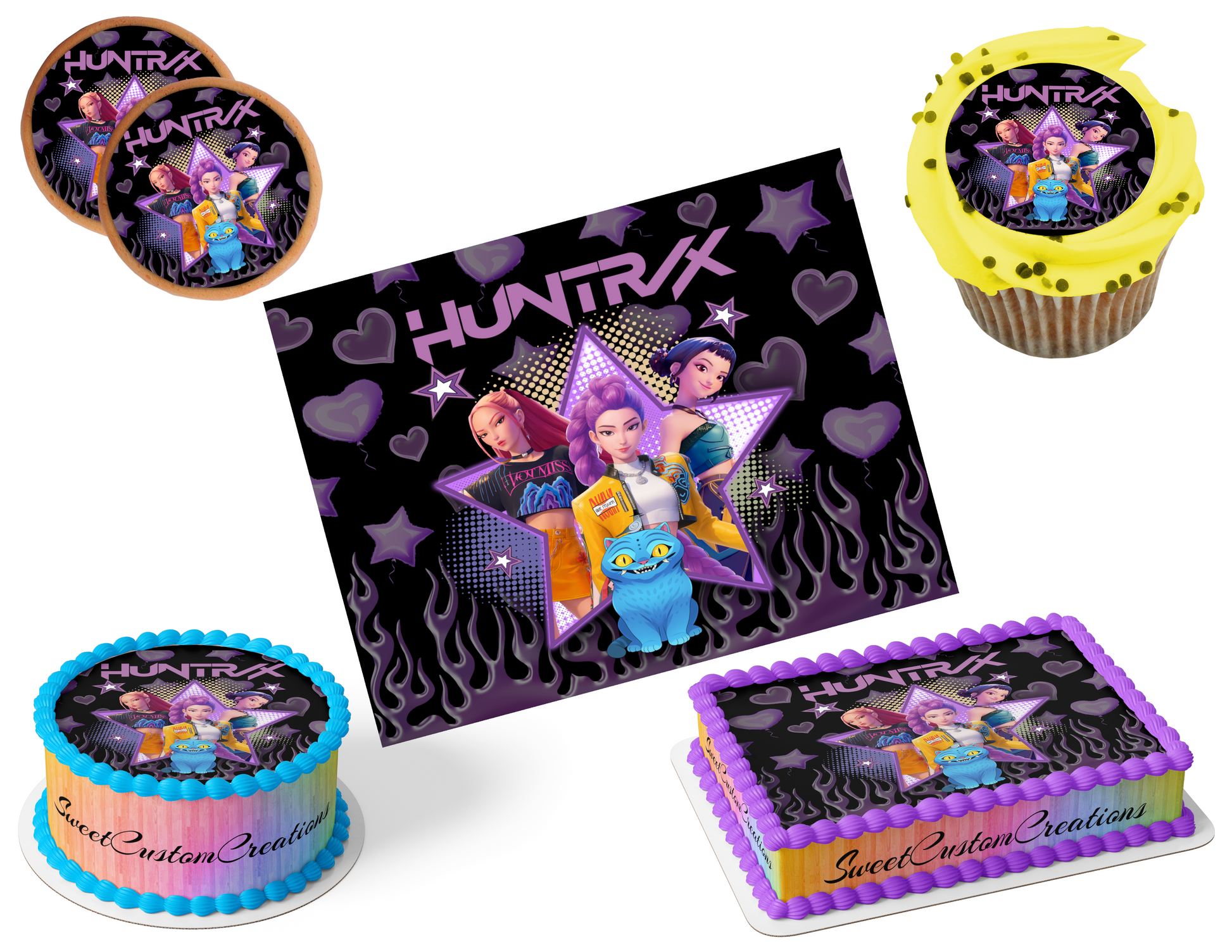 K-Pop Demon Hunters Edible Image Frosting Sheet #144 (80+ sizes)