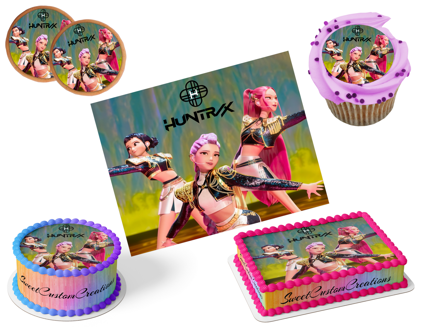 K-Pop Demon Hunters Edible Image Frosting Sheet #146 (80+ sizes)