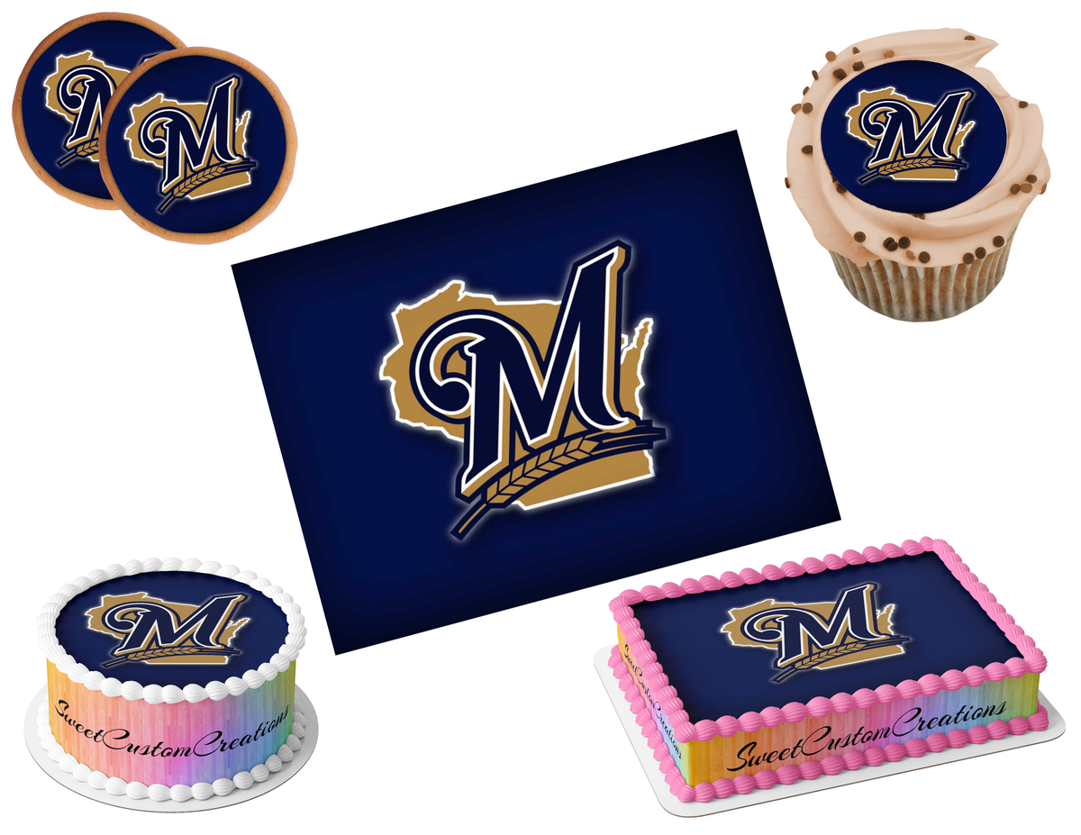 Milwaukee Brewers Edible Image Frosting Sheet #14 (80+ sizes)