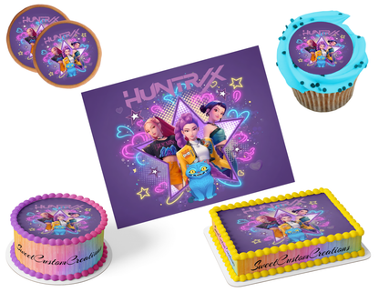 K-Pop Demon Hunters Edible Image Frosting Sheet #152 (80+ sizes)