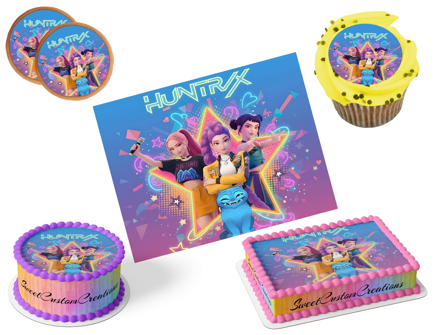 K-Pop Demon Hunters Edible Image Frosting Sheet #157 (80+ sizes)