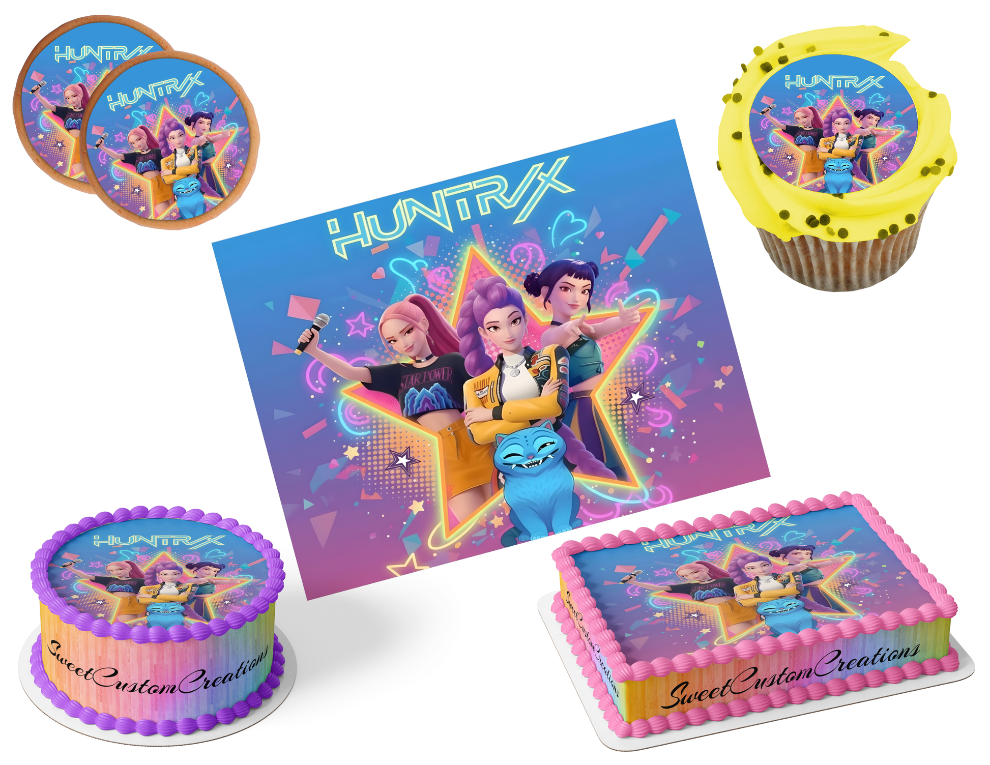 K-Pop Demon Hunters Edible Image Frosting Sheet #157 (80+ sizes)