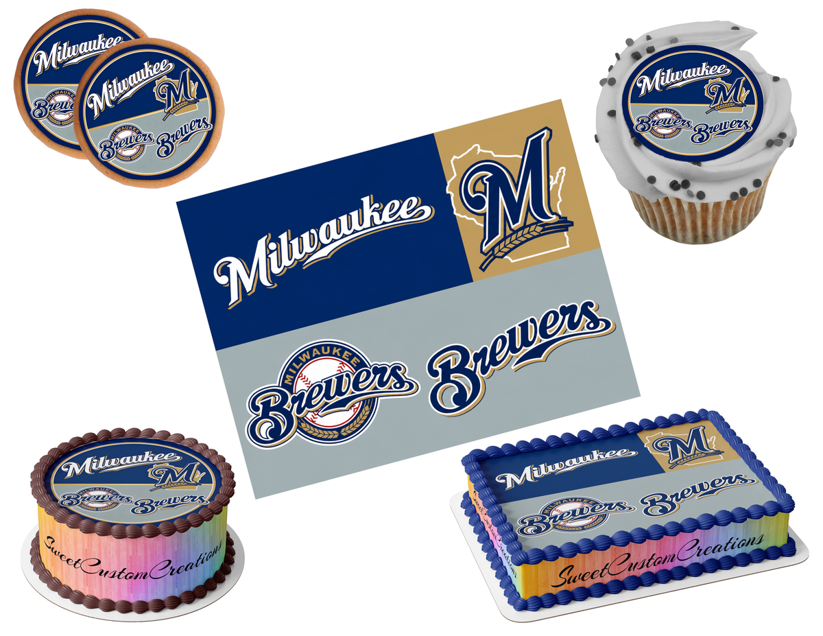 Milwaukee Brewers Edible Image Frosting Sheet #15 (80+ sizes)