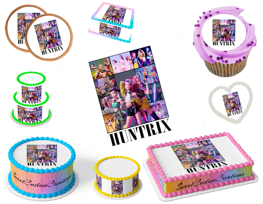 K-Pop Demon Hunters Edible Image Frosting Sheet #163 (80+ sizes)