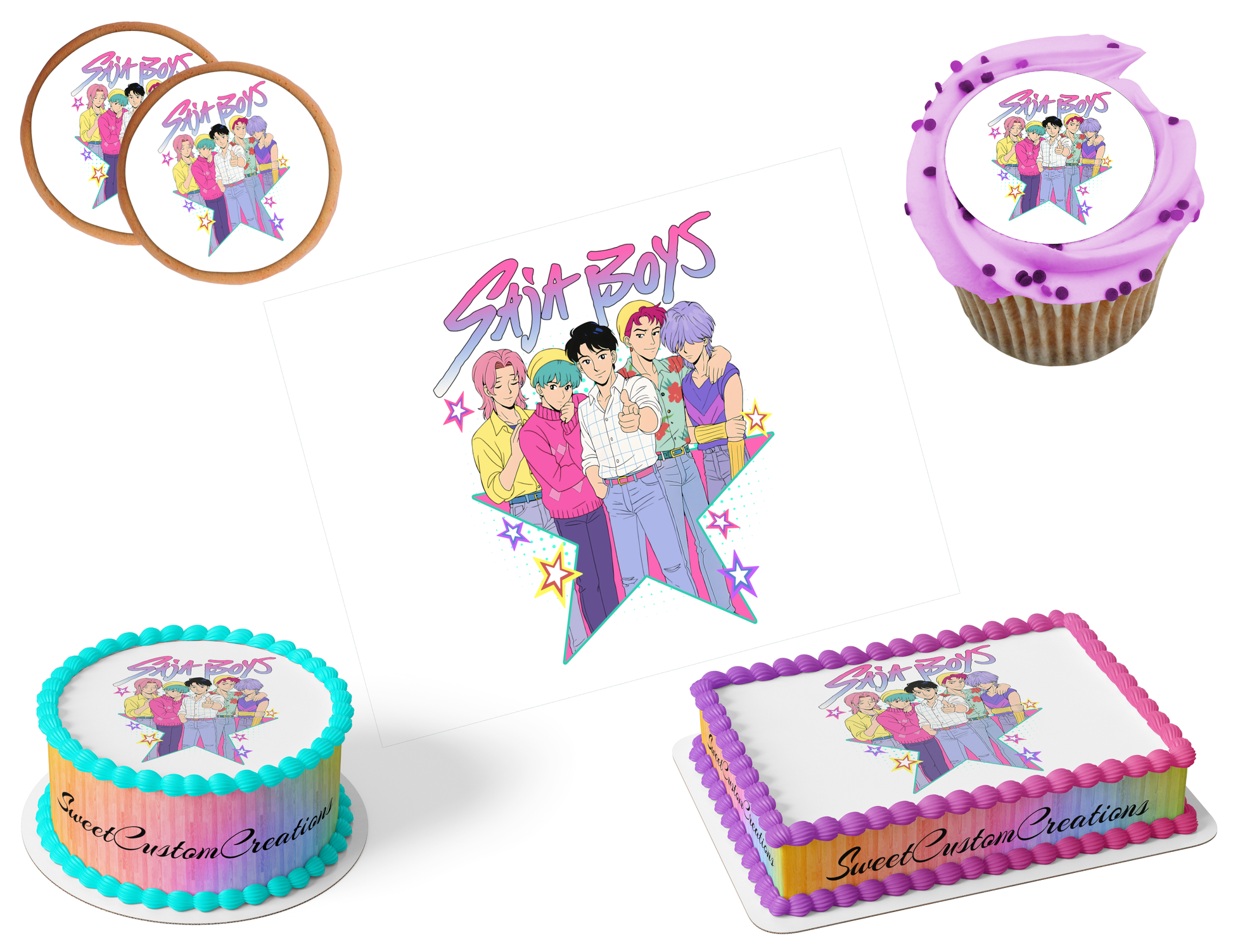 K-Pop Demon Hunters Edible Image Frosting Sheet #168 (80+ sizes)