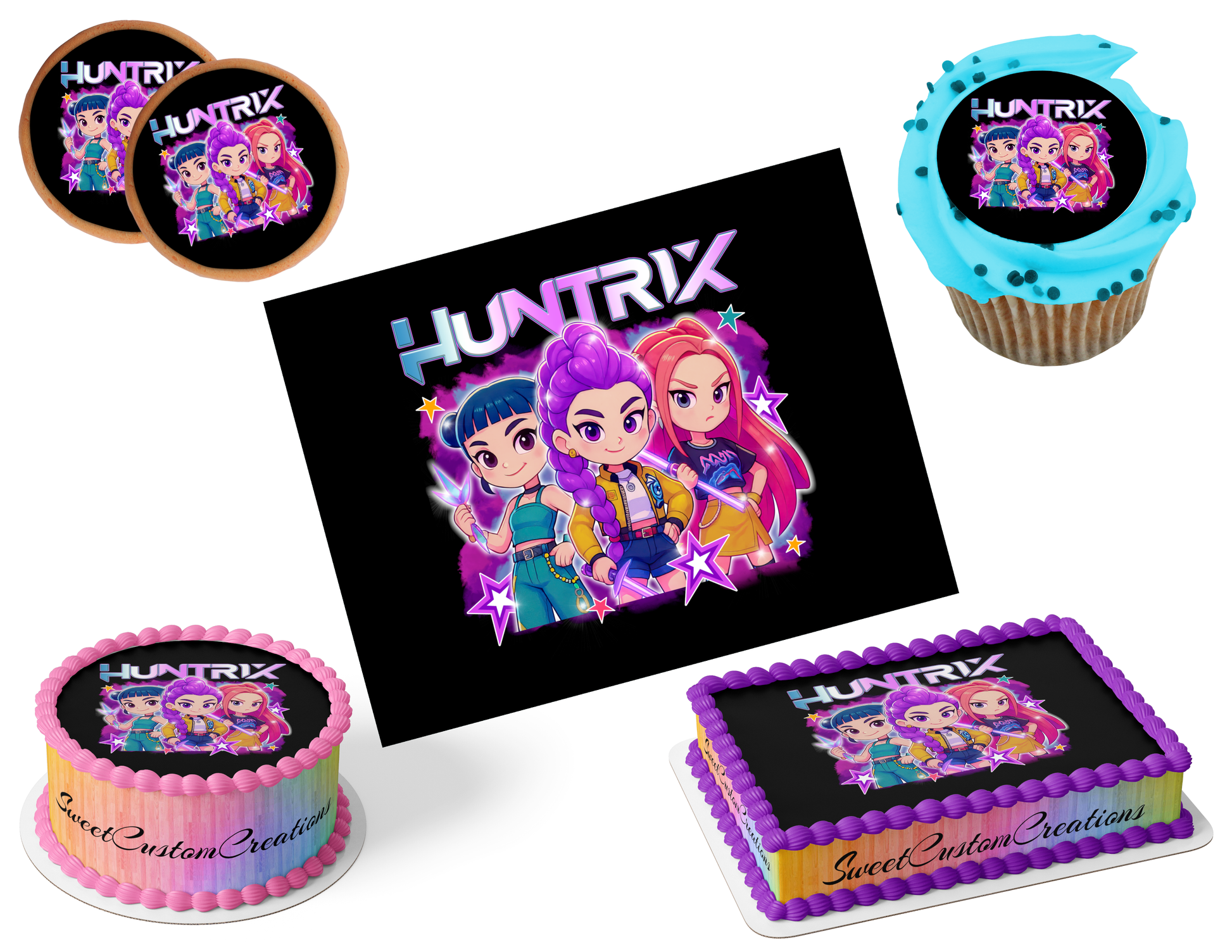 K-Pop Demon Hunters Edible Image Frosting Sheet #169 (80+ sizes)