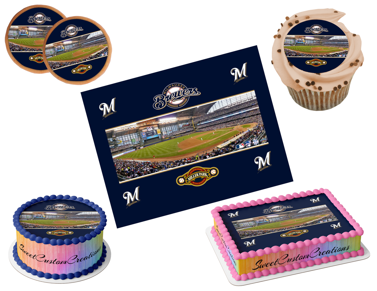 Milwaukee Brewers Edible Image Frosting Sheet #16 (80+ sizes)