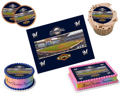 Milwaukee Brewers Edible Image Frosting Sheet #16 (80+ sizes)