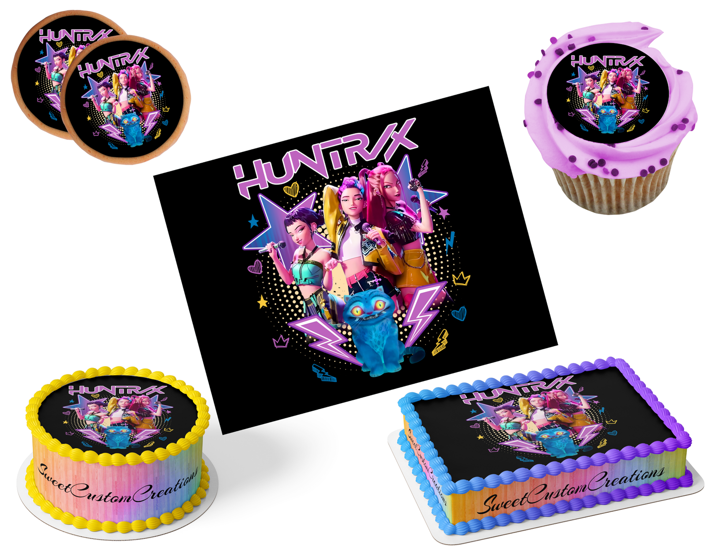 K-Pop Demon Hunters Edible Image Frosting Sheet #170 (80+ sizes)