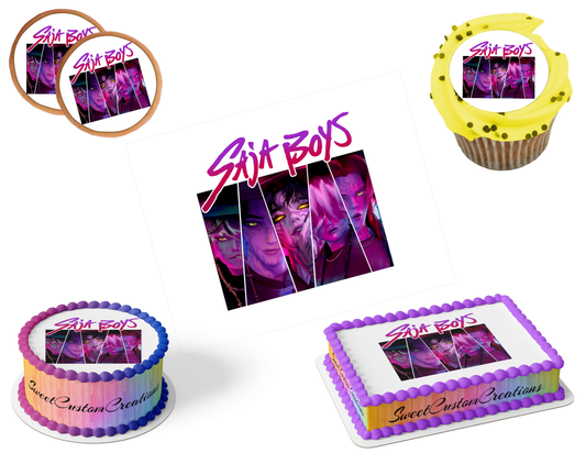 K-Pop Demon Hunters Edible Image Frosting Sheet #172 (80+ sizes)