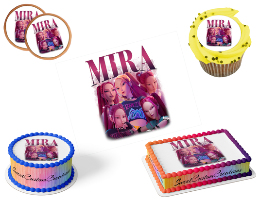 K-Pop Demon Hunters Edible Image Frosting Sheet #176 (80+ sizes)