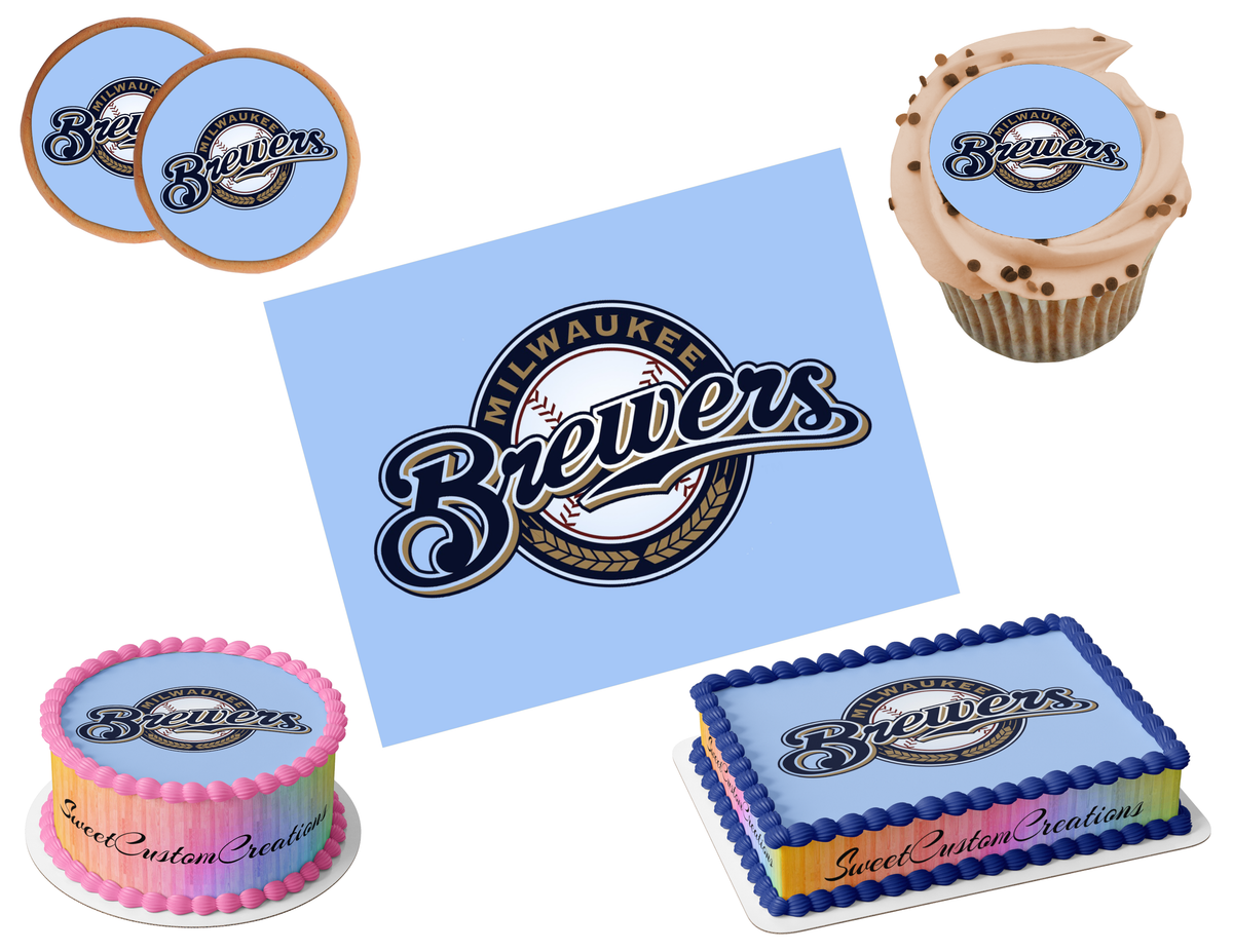 Milwaukee Brewers Edible Image Frosting Sheet #17 (80+ sizes)