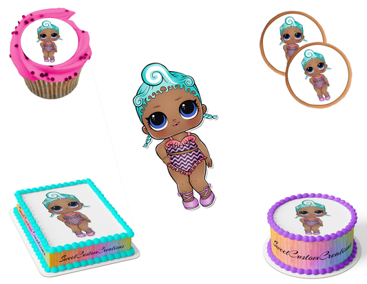 LOL Surprise Dolls Edible Image Frosting Sheet #18 (80+ sizes)