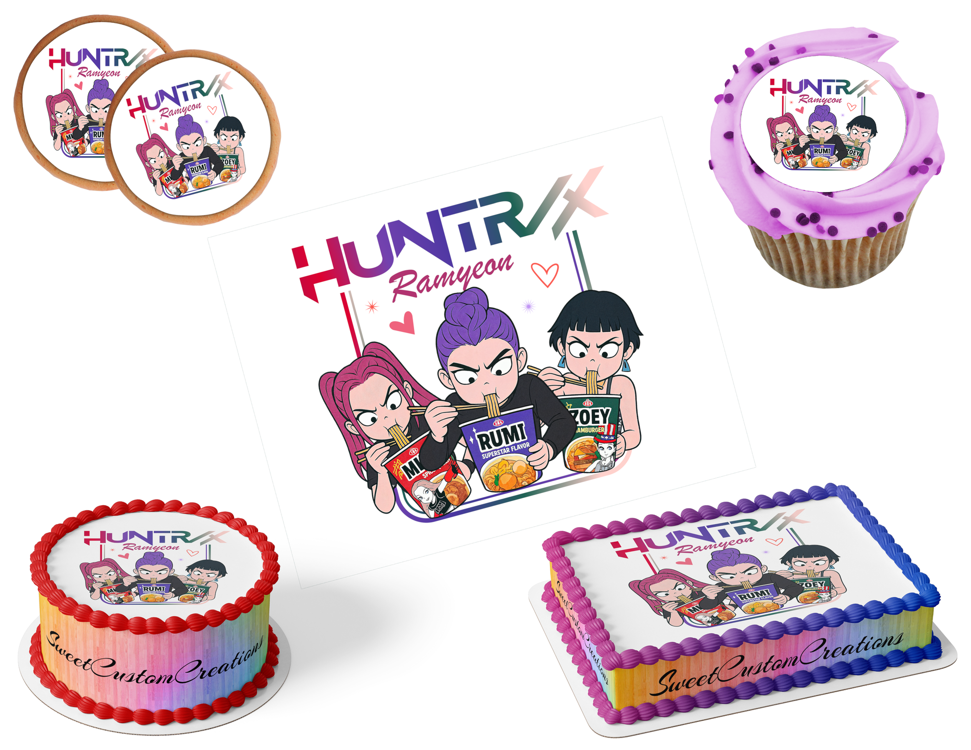 K-Pop Demon Hunters Edible Image Frosting Sheet #180 (80+ sizes)